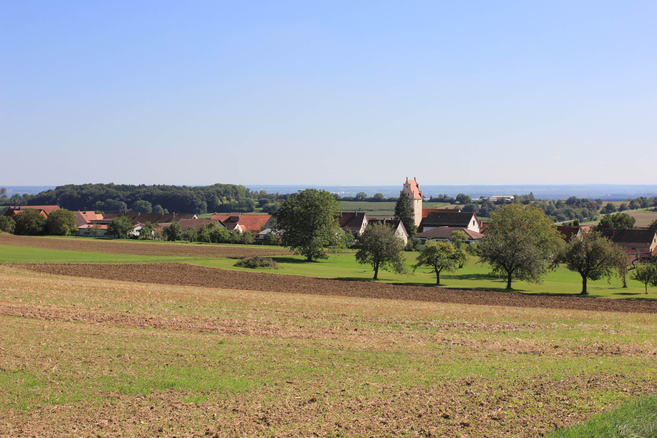 Ortsansicht Altheim aus der Ferne