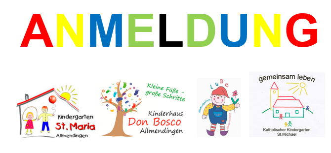 Logos der vier Kindergärten